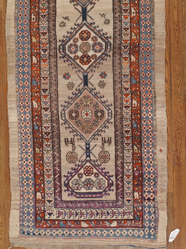 antique hamedan camel hair runner