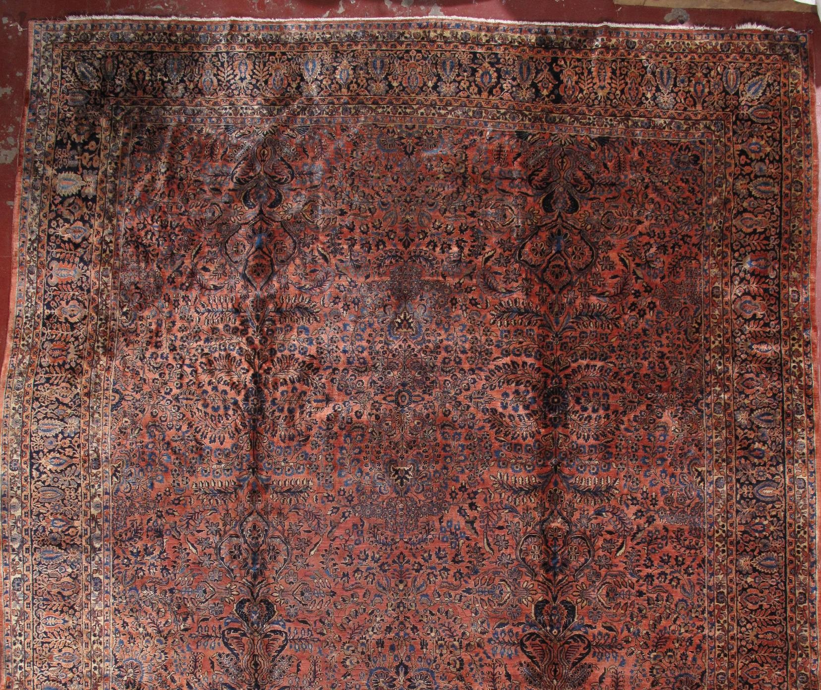 antique sarouk carpet