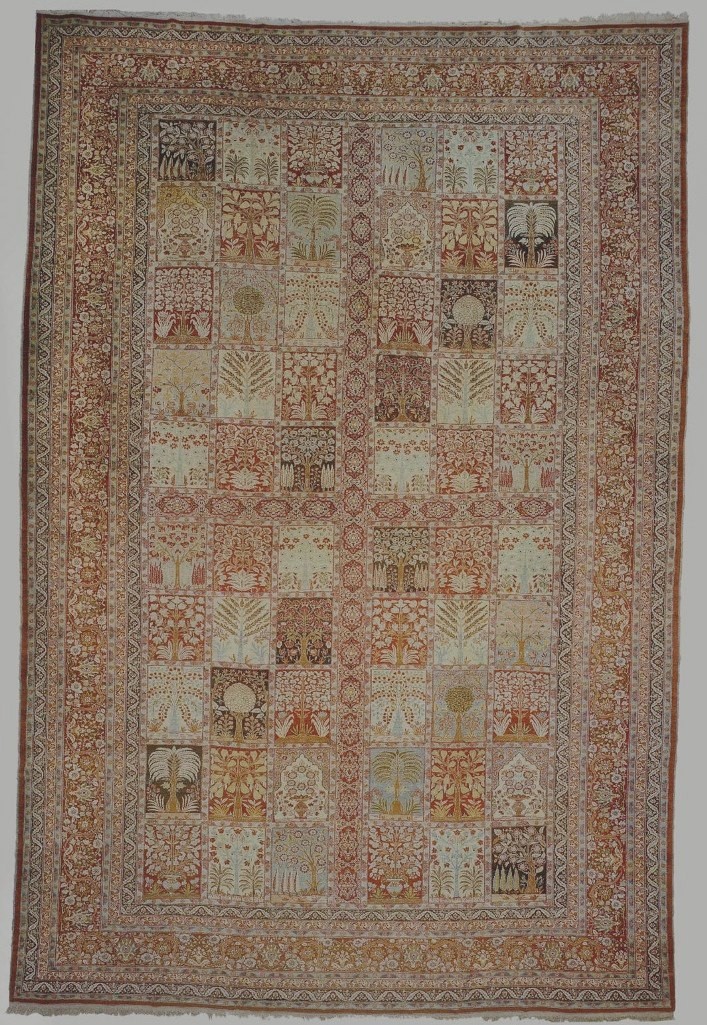 antique tabriz carpet