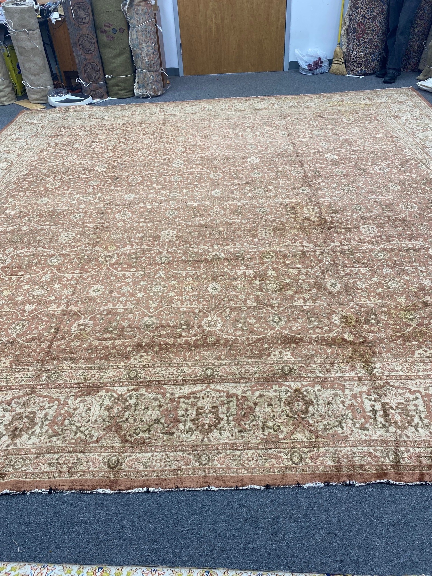 antique tabriz carpet