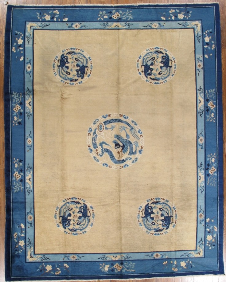 antique chinese peking carpet