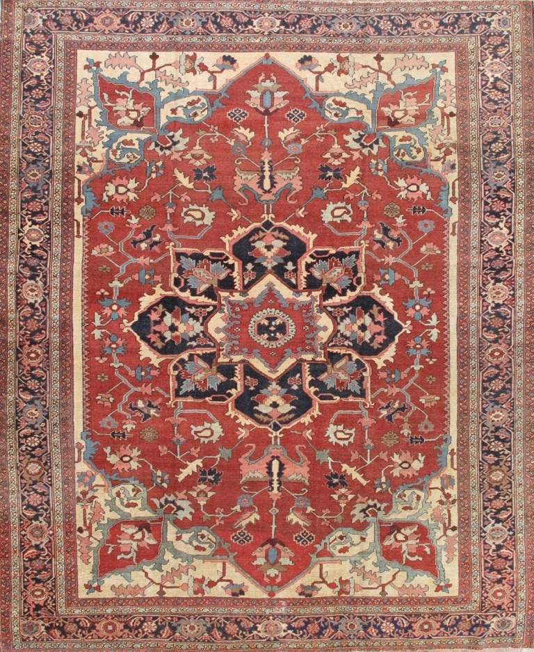 antique heriz carpet