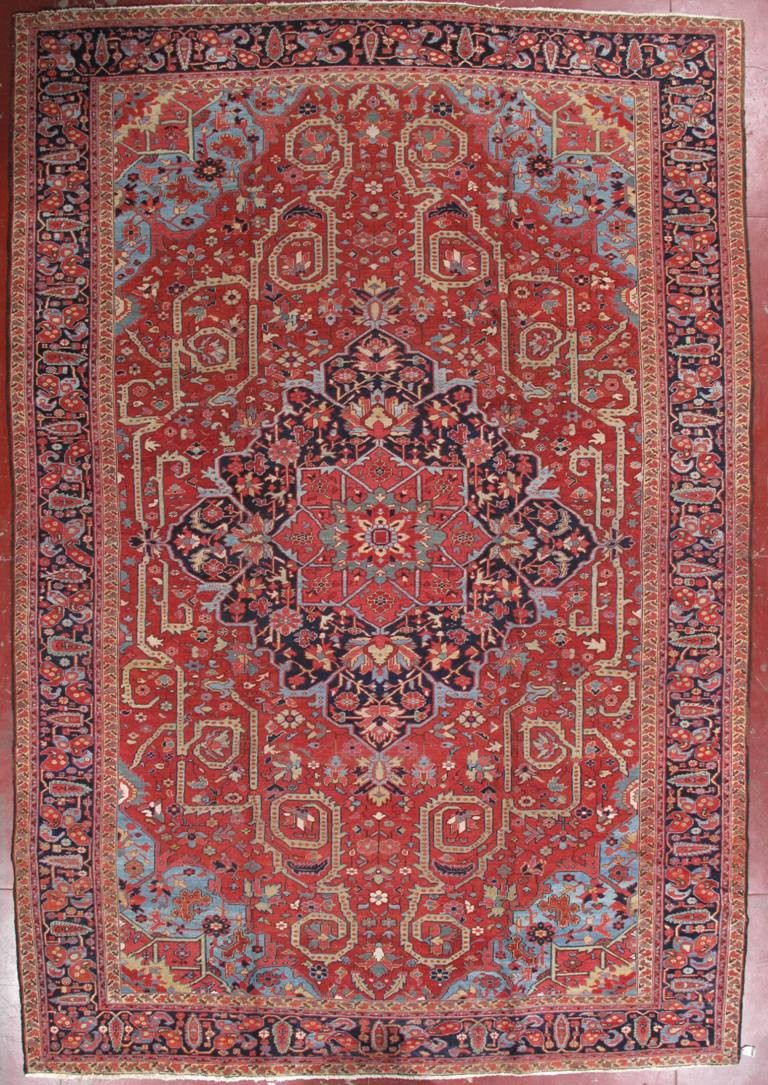antique heriz carpet