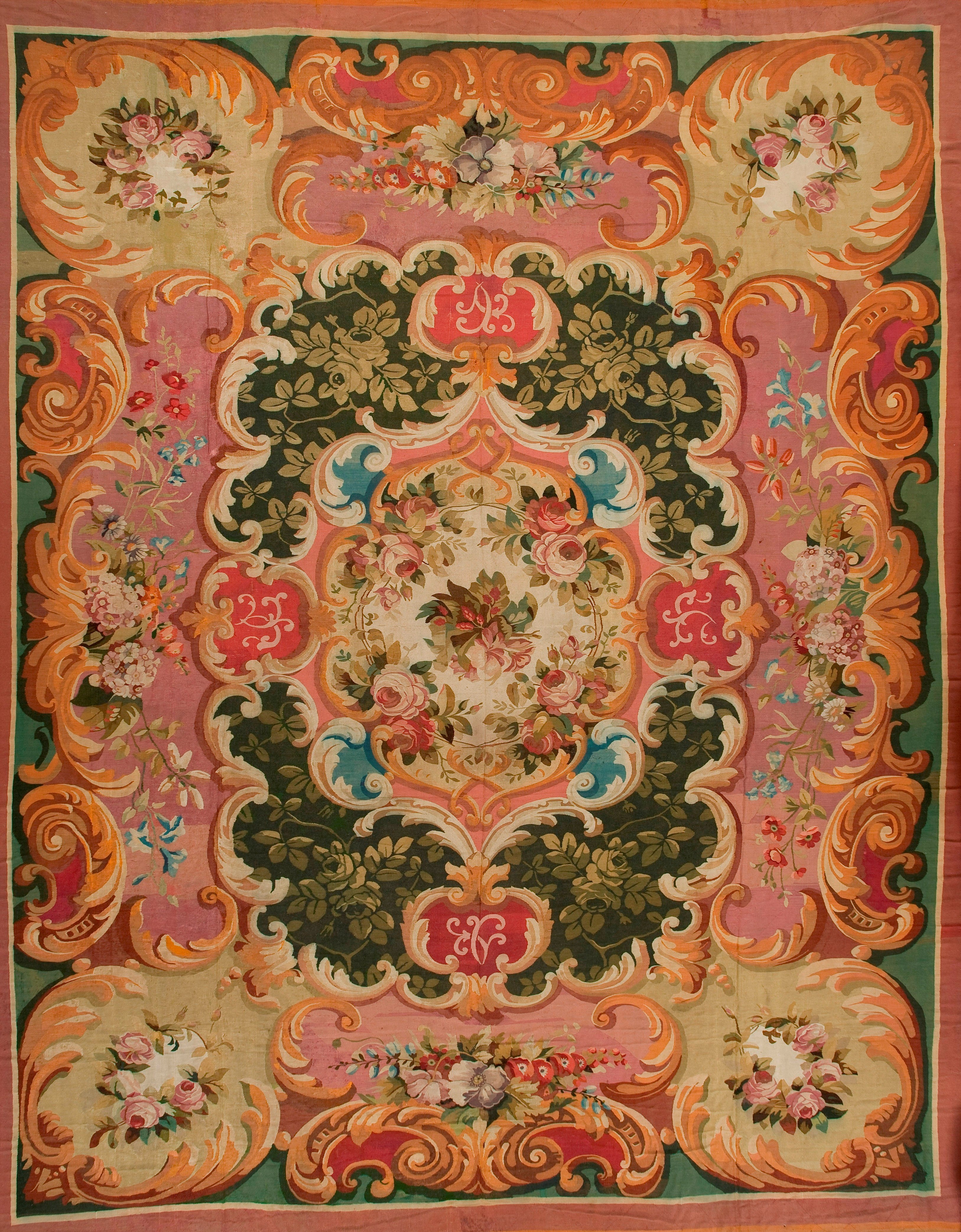 ANTIQUE AUBUSSON CARPET