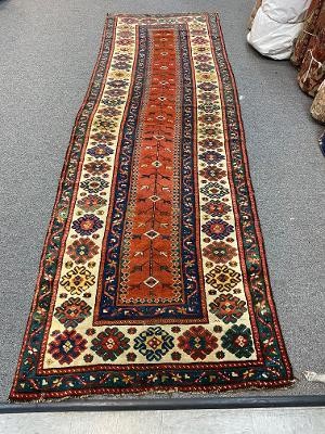ANTIQUE kazak RUNNER