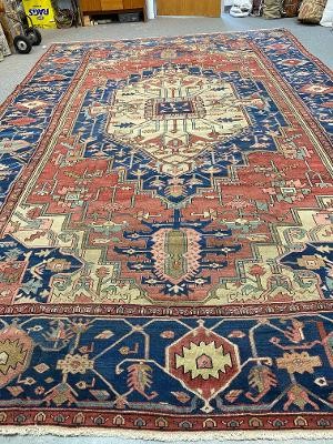 antique serapi carpet