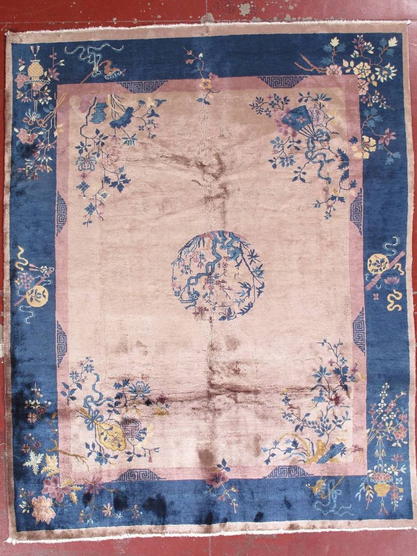 antique art-deco chinese carpet