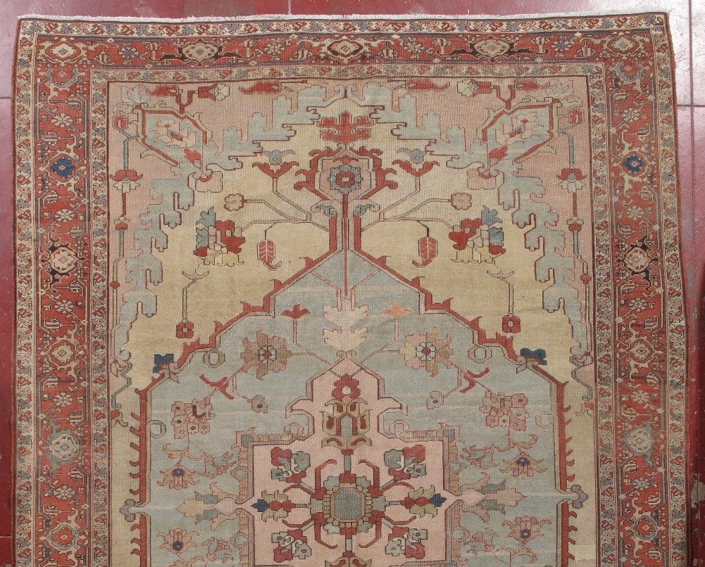 antique serapi carpet