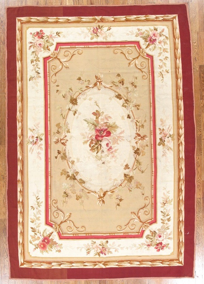 ANTIQUE AUBUSSON CARPET