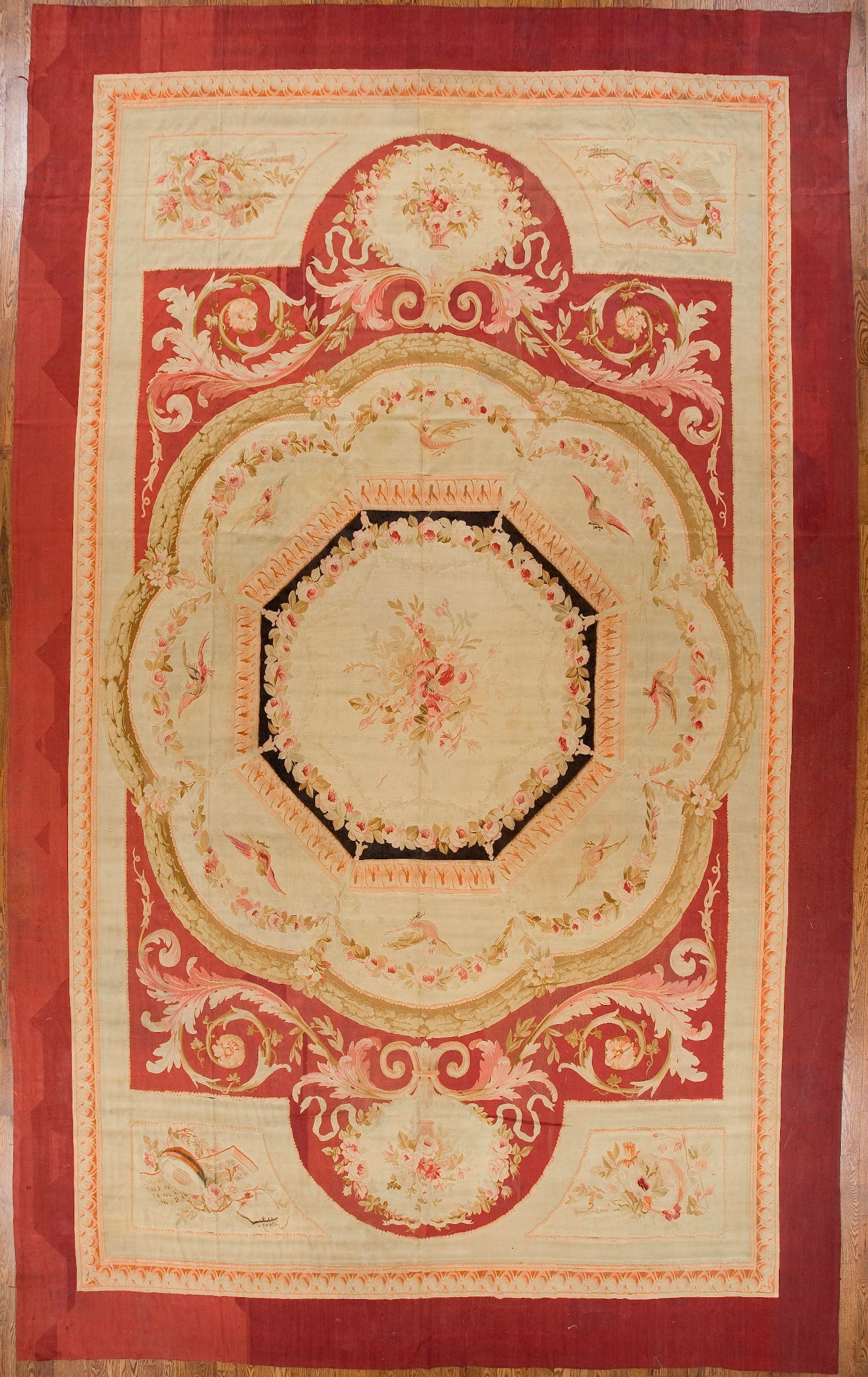 ANTIQUE AUBUSSON CARPET