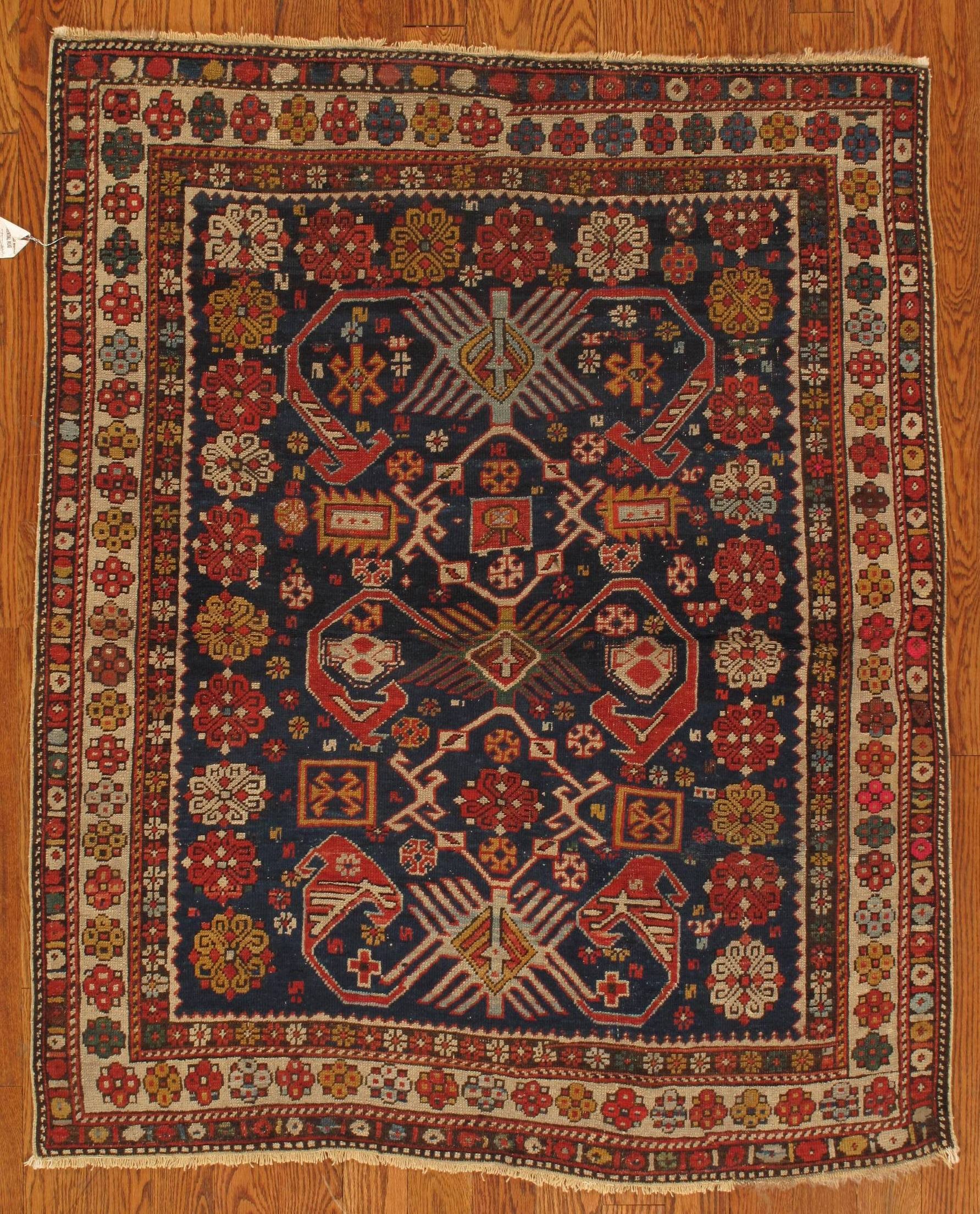 antique shirvan  rug