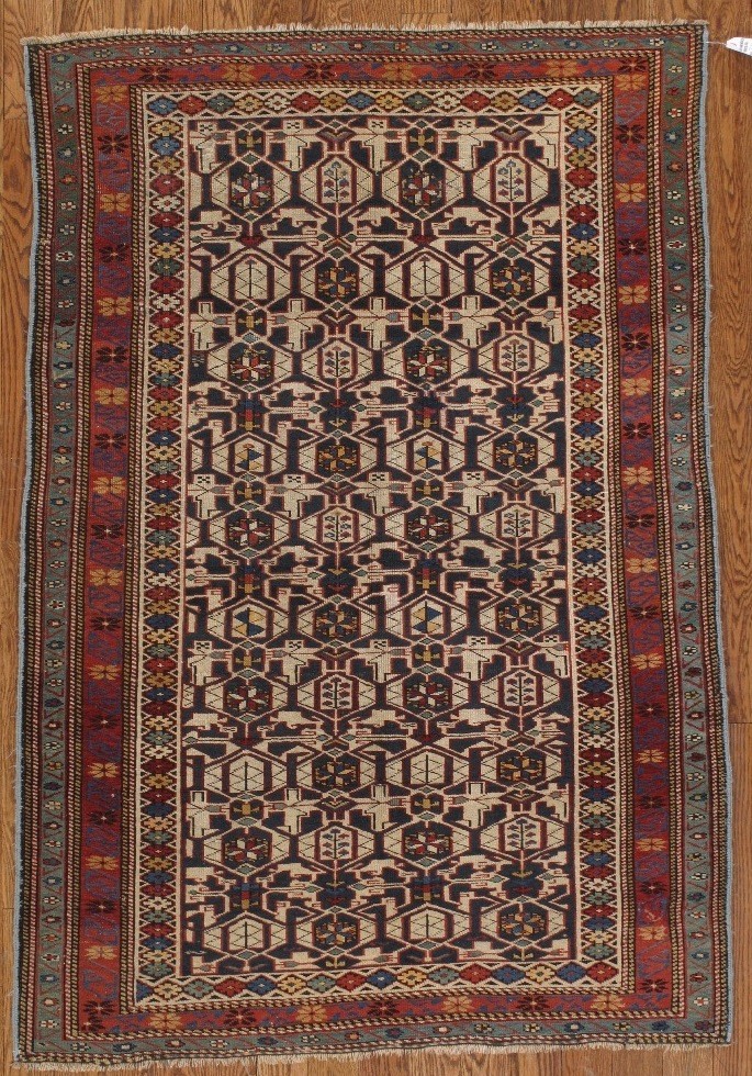 antique shirvan  rug
