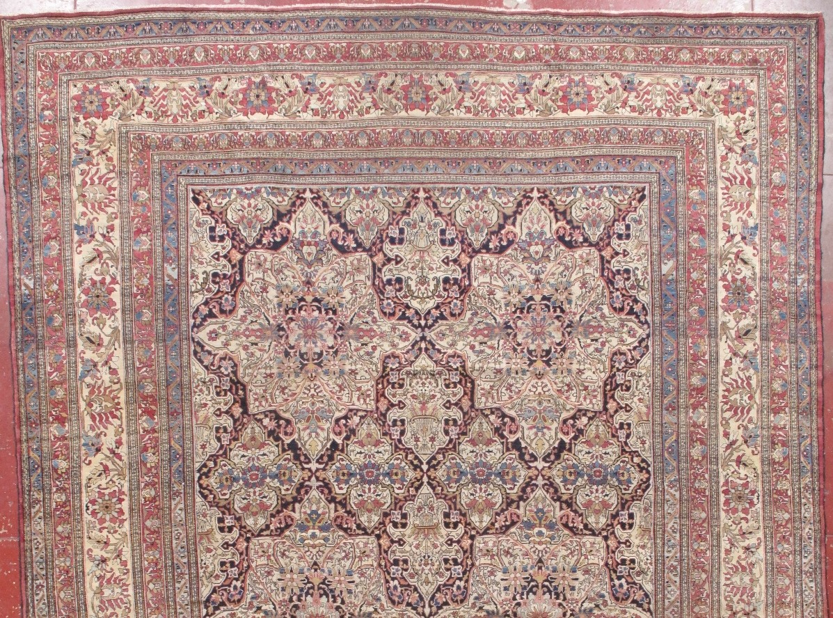 an antique lavar carpet