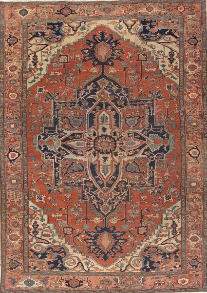 antique serapi-heriz carpet