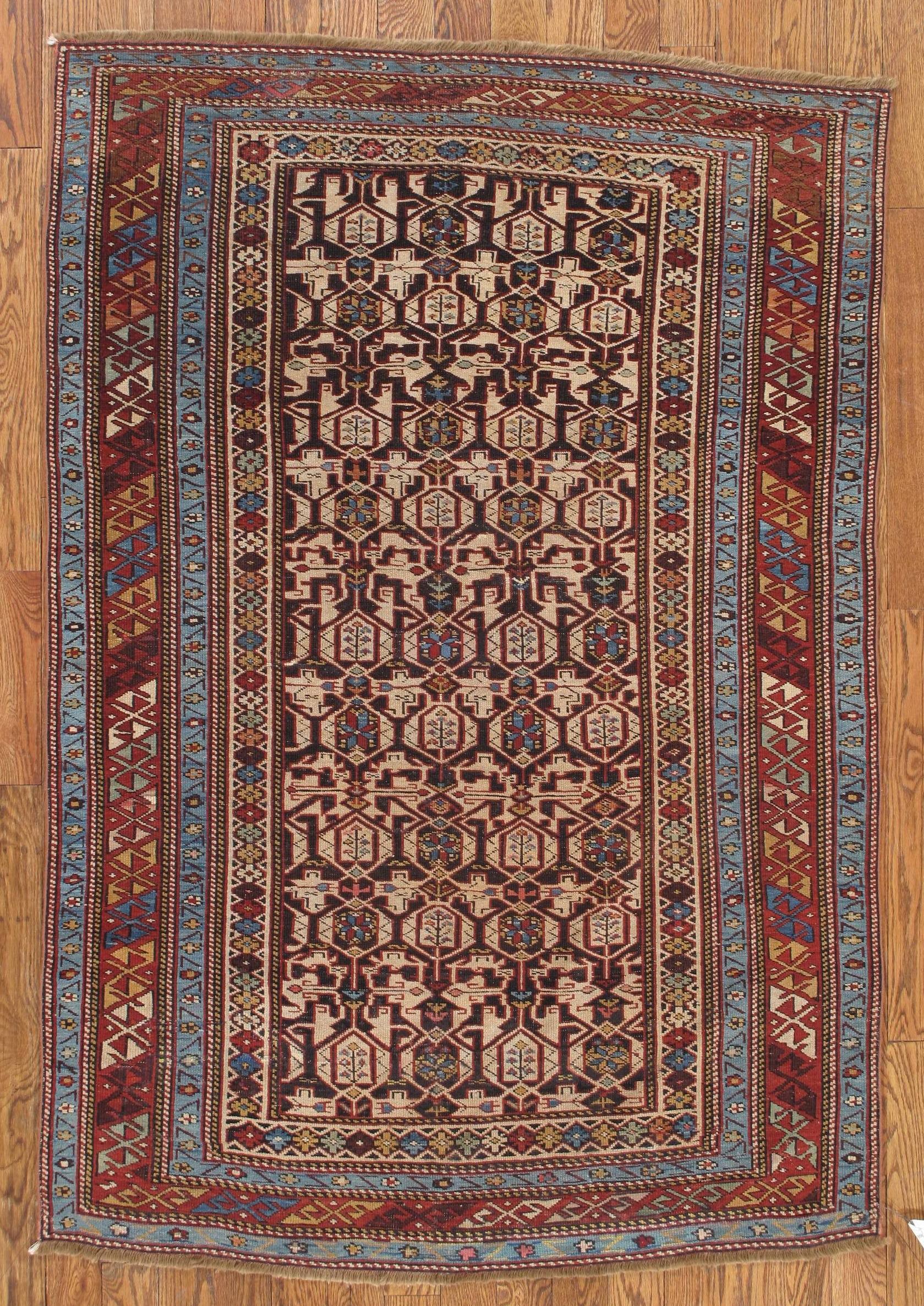 antique shirvan  rug