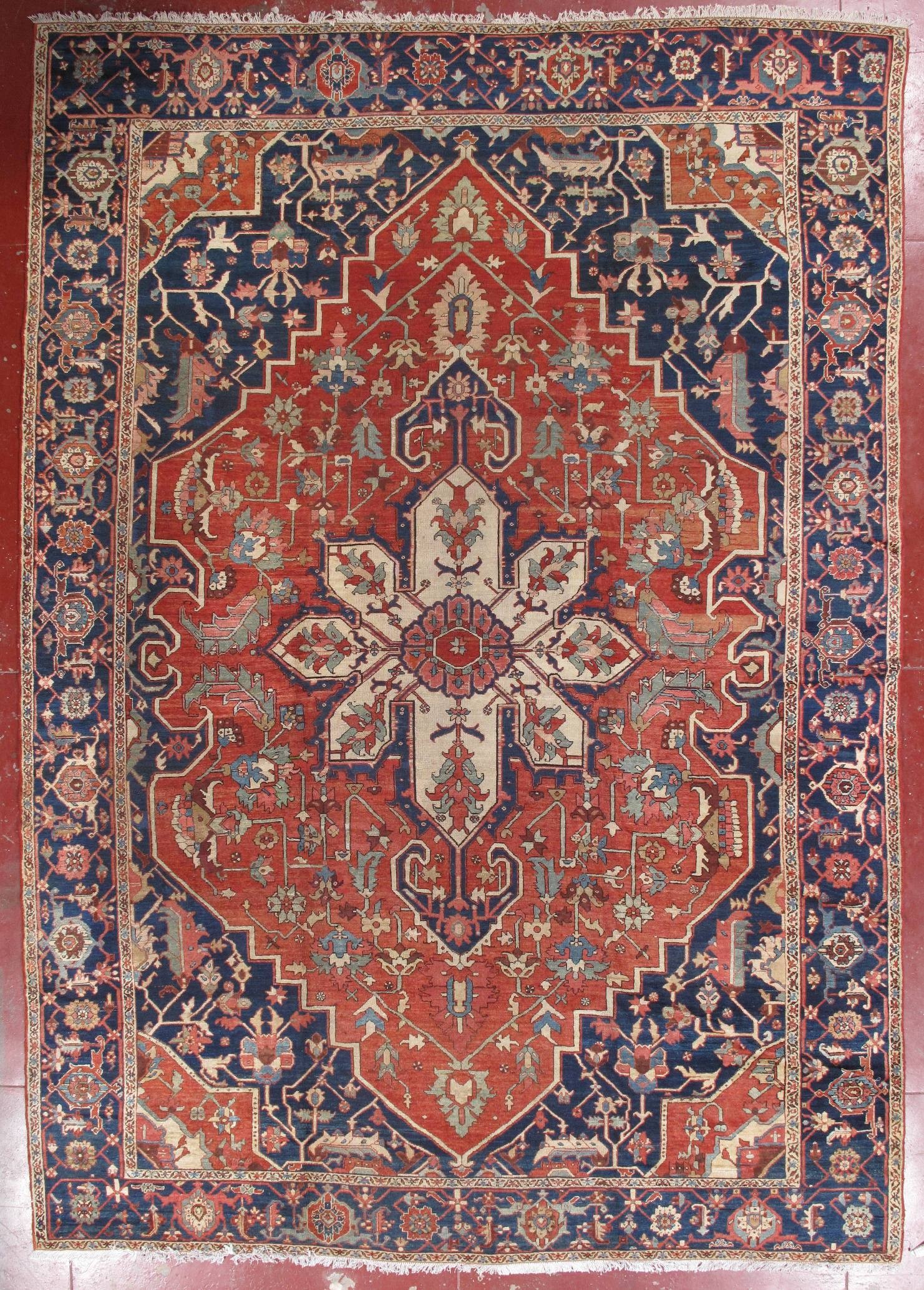 antique serapi-heriz carpet