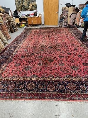 ANTIQUE KASHAN CARPET