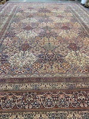 ANTIQUE LAVAR KERMAN CARPET