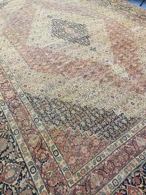 antique tabriz carpet 