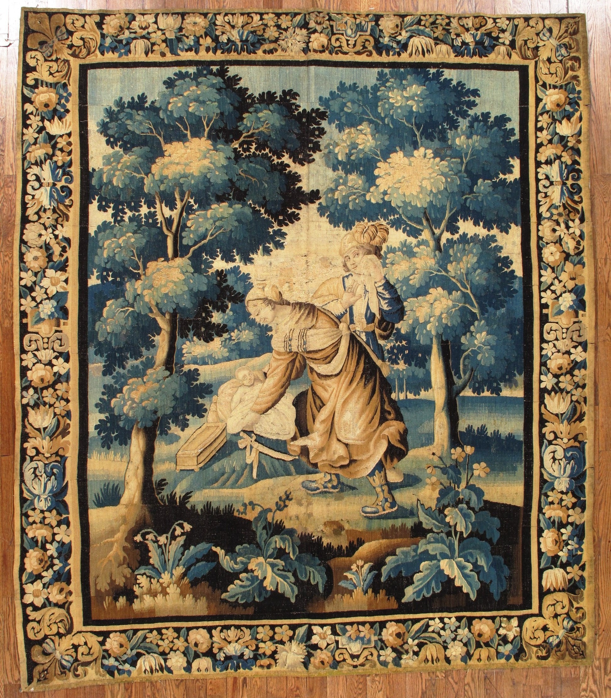 antique verdure tapestry