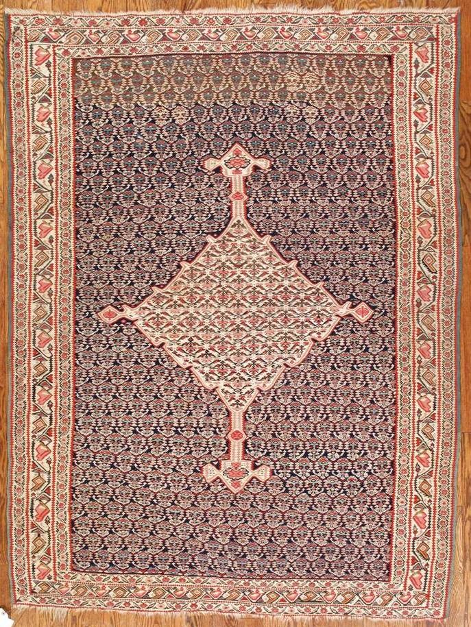 ANTIQUE SENNEH KILIM RUG