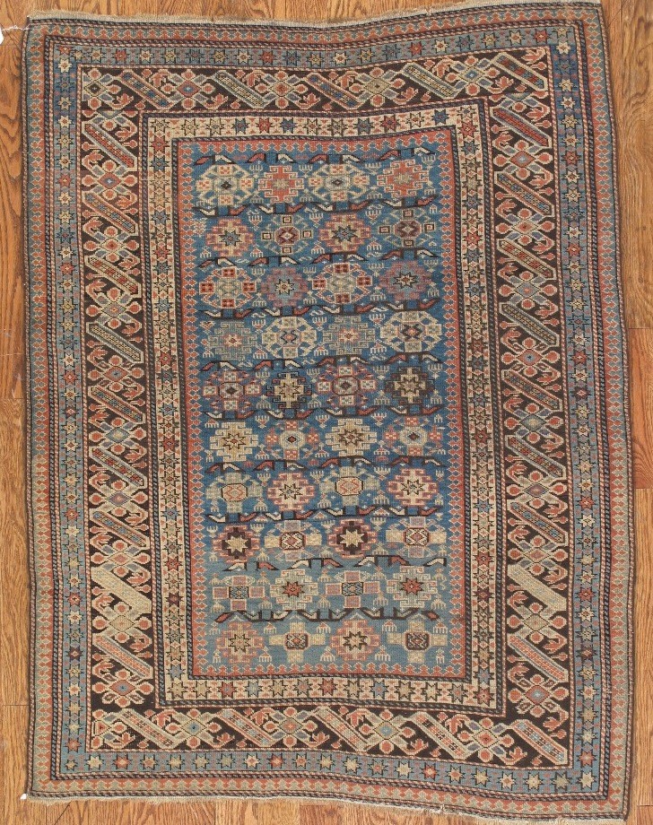 antique shirvan chichi rug