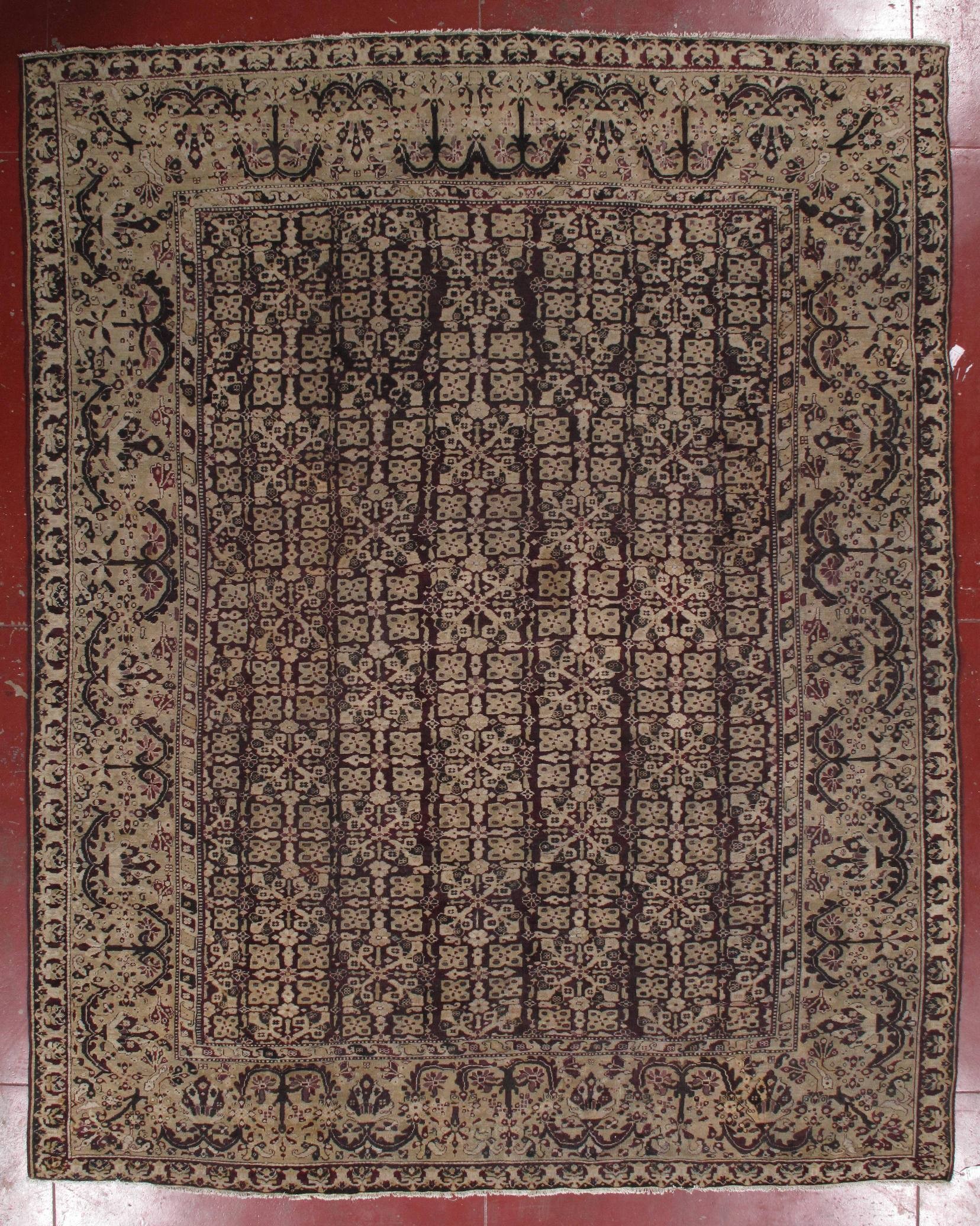 ANTIQUE AGRA CARPET