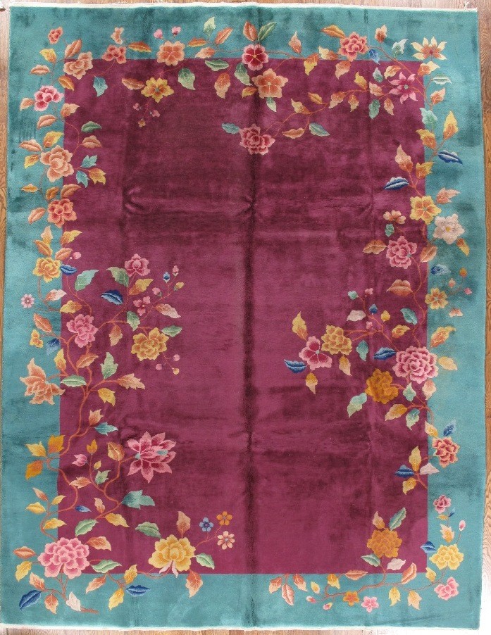 ANTIQUE ART-DECO CHINESE RUG