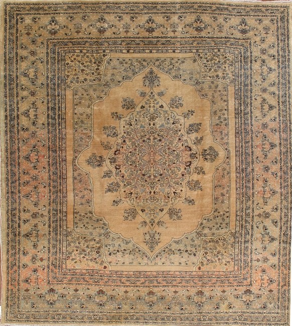 antique tabriz carpet