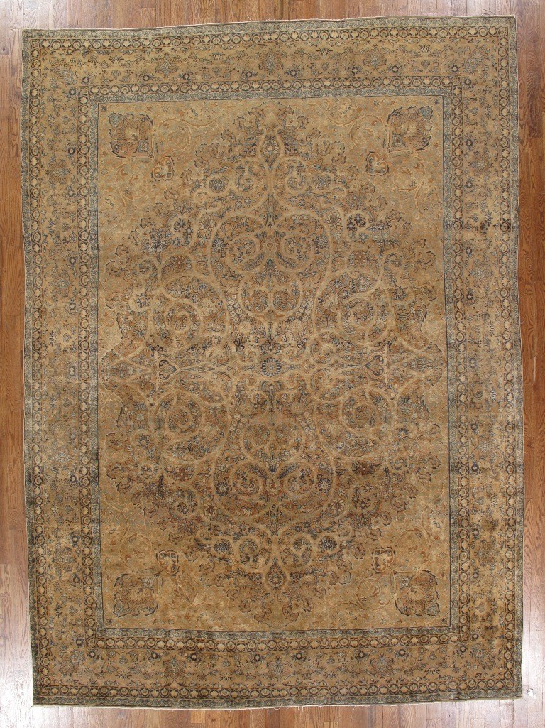 antique lavar kerman carpet