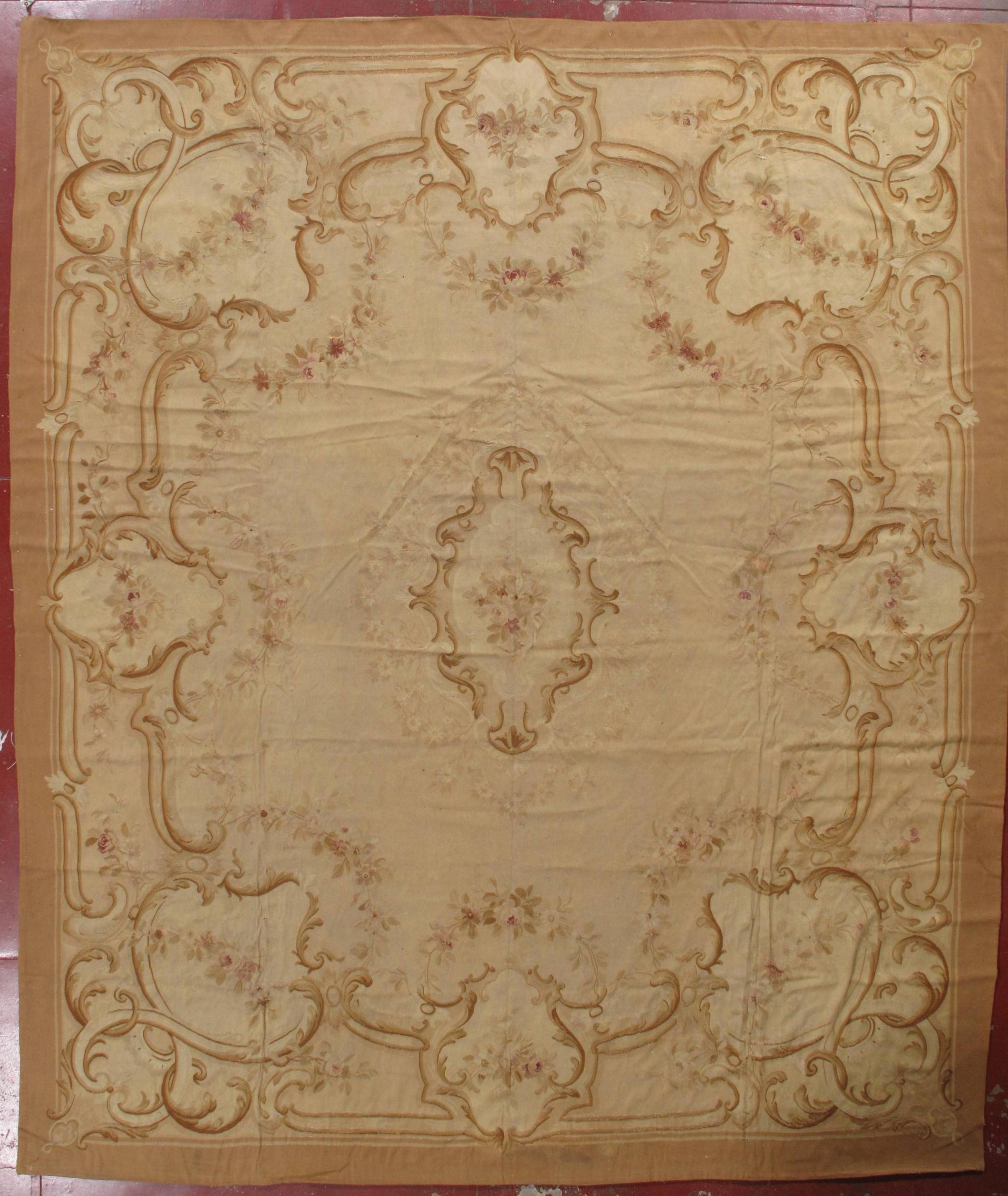 ANTIQUE AUBUSSAN CARPET