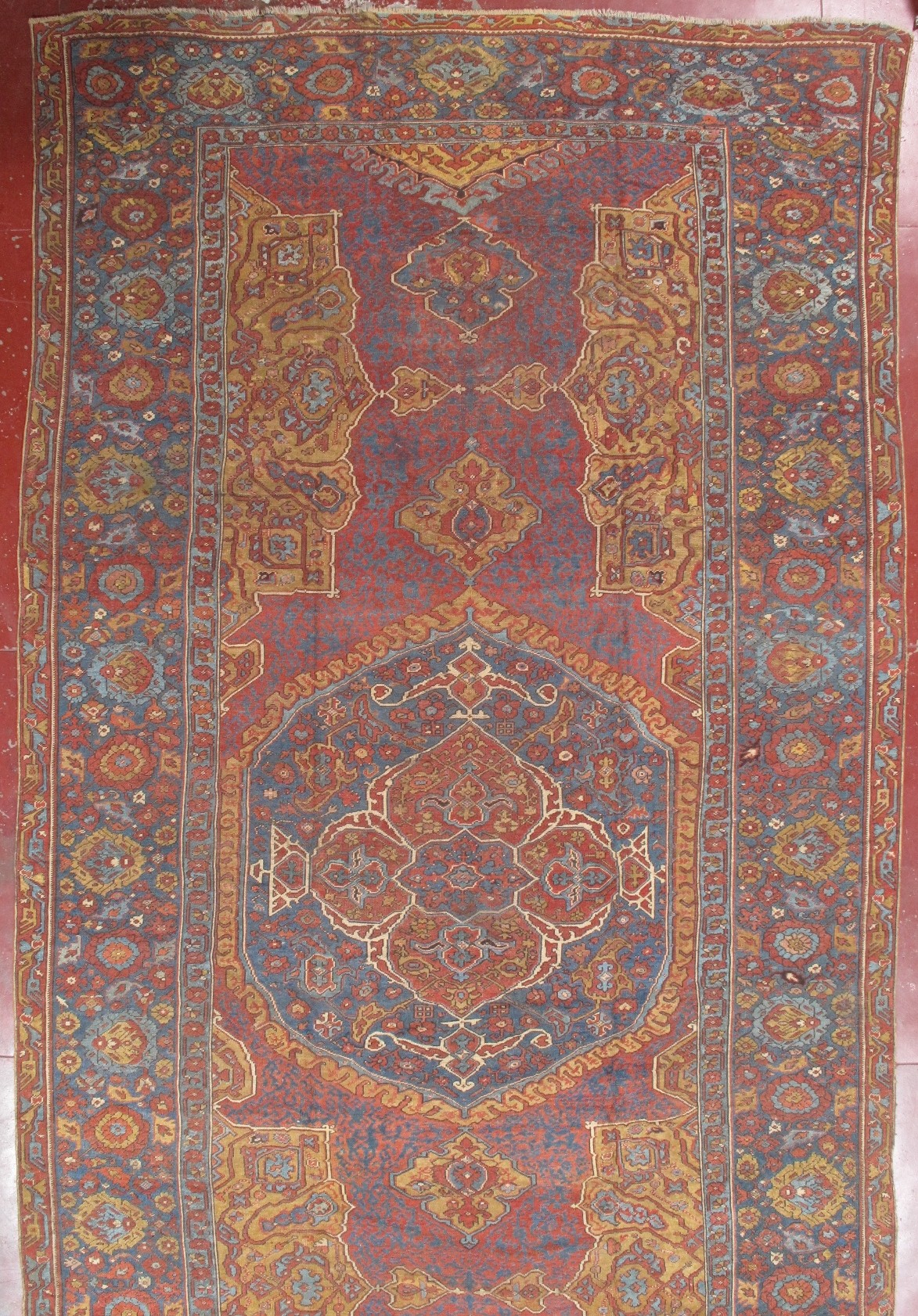 antique oushak  carpet
