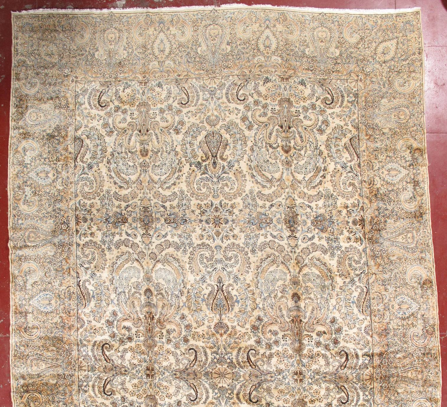 an antique kerman carpet