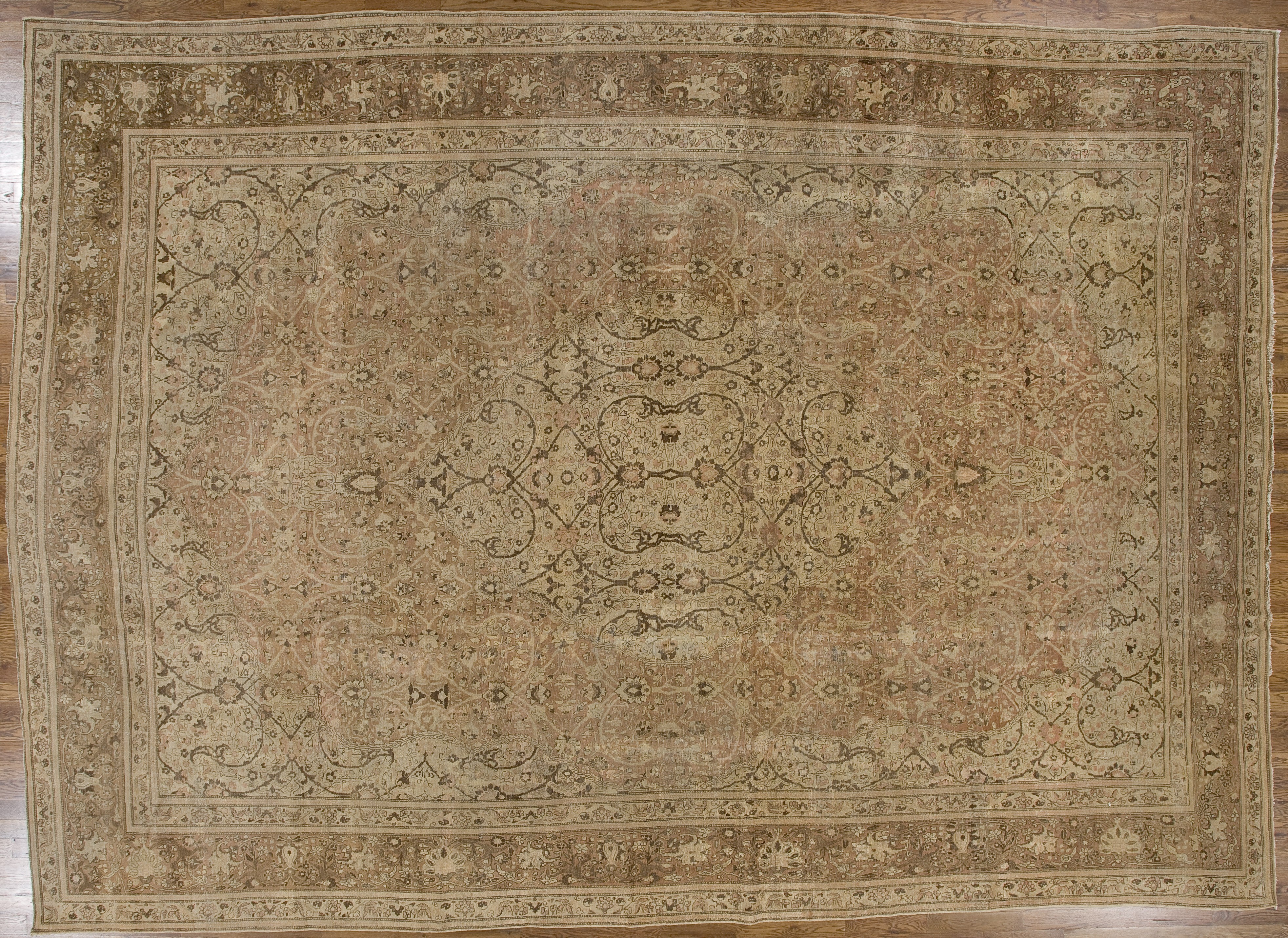 antique tabriz carpet 