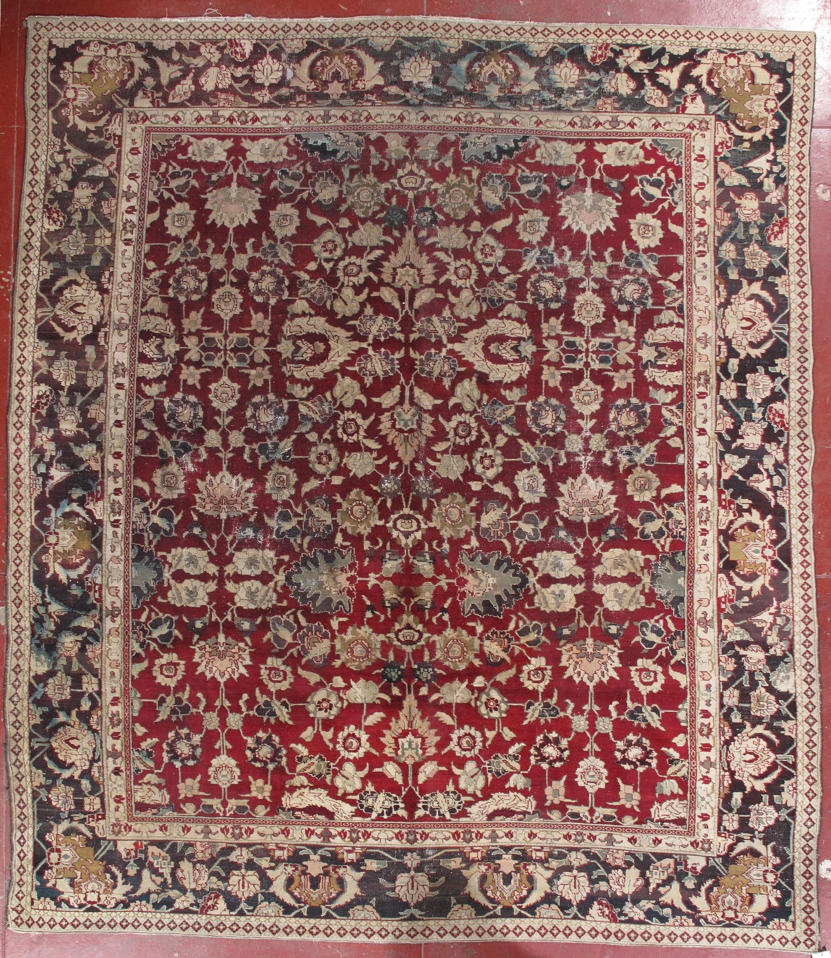 ANTIQUE AGRA CARPET