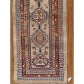antique hamedan camel hair runner