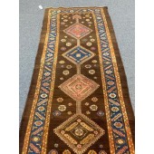 antique hamedan camel hair runner