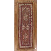 antique hamedan camel hair runner
