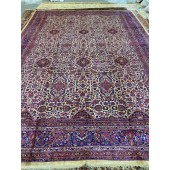 ANTIQUE SILK KASHAN CARPET