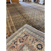 antique camel hair hamedan carpet