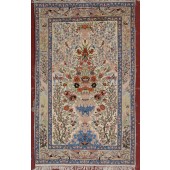 a semi antique esfahan rug
