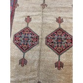 ANTIQUE CAMEL HAIR HAMEDAN CARPET