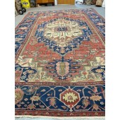 antique serapi carpet