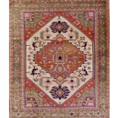 antique serapi carpet