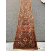 ANTIQUE HAMEDAN CAMEL HAIR RUNNER