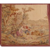 ANTIQUE  AUBUSSON TAPESTRY