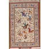 a semi antique esfahan rug