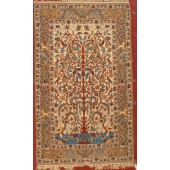 a semi antique esfahan rug