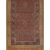 ANTIQUE HAMEDAN CAMEL HAIR RUNNER