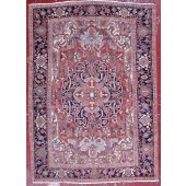 an antique serapi  herez rug
